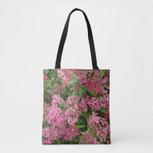 Rosa Blumen Natur-Tragetasche Tasche
