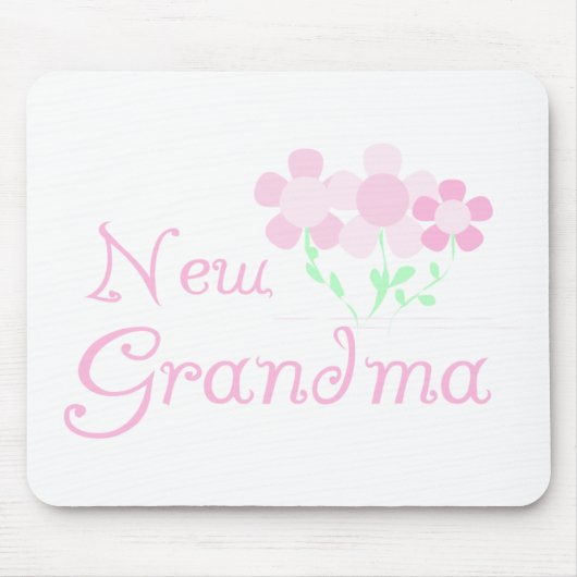 Rosa Blumen-neue Großmutter Mousepad (Vorne)