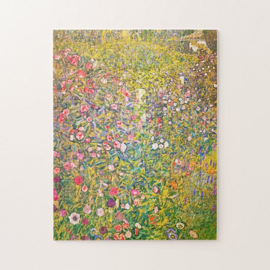 Rosa Blumen-Puzzlespiel Gustav Klimt Puzzle (Vertikal)