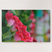 Rosa Blumen-Puzzlespiel Puzzle (Horizontal)