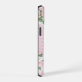 Rosa Blumen-Quilt-Handyhülle iPhone 15 Hülle (Rechte Seite)