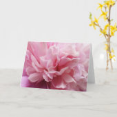 Rosa Blumen-Raum-Gruß-Karte Karte (Gelbe Blume)