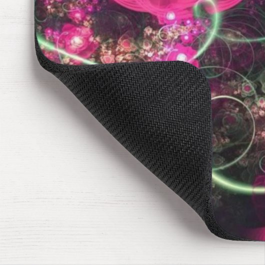 Rosa Blumen sagen es bestes Mousepad (Ecke)