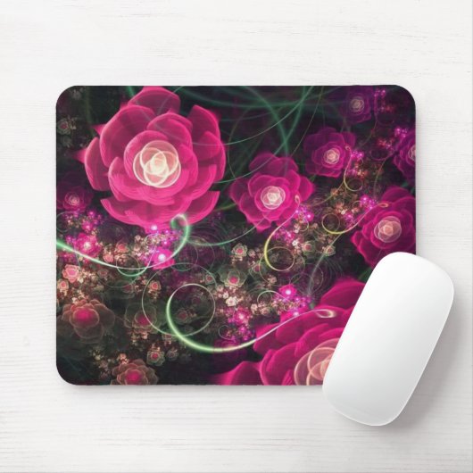 Rosa Blumen sagen es bestes Mousepad (Mit Mouse)
