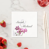 Rosa Blumen Servietten (Beispiel)