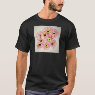 Rosa Blumen-Shirt T-Shirt