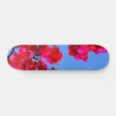 Rosa Blumen Skateboard (Horizontal)