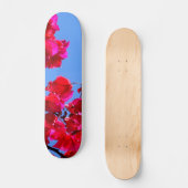 Rosa Blumen Skateboard (Vorderseite)