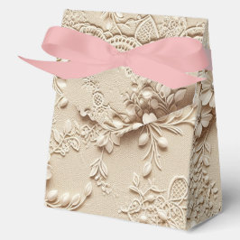 Rosa Blumen-Spitzen-Look Geschenkschachtel