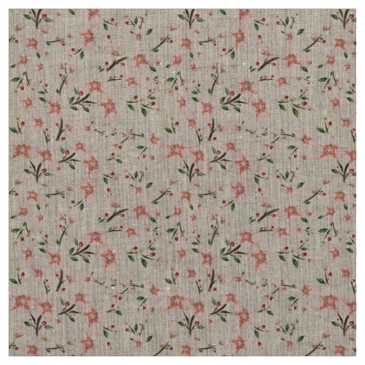 Rosa Blumen Stoff (Muster)