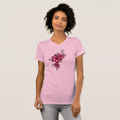 Rosa Blumen T-Shirt (Vorne ganz)