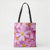 Rosa Blumen Tasche (Vorderseite)