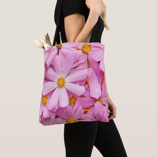 Rosa Blumen Tasche (Von Nahem)