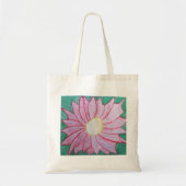 Rosa Blumen-Tasche Tragetasche (Vorne)