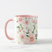 Rosa Blumen Tasse (Links)