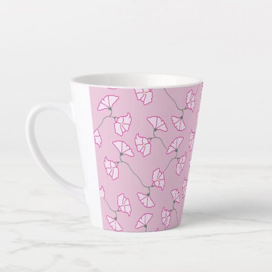 Rosa Blumen Tasse (Links)