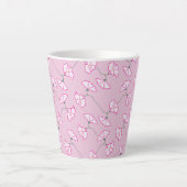 Rosa Blumen Tasse (Vorderseite)