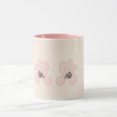 rosa Blumen Tasse (Zentrum)