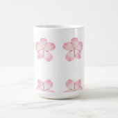 Rosa Blumen-Tasse Kaffeetasse (Mittel)