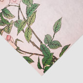 ROSA BLUMEN-UND BIENEN-JAPANER-DRUCK Seidenpapier (Ausschnitt)