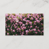 rosa Blumen Visitenkarte (Rückseite)