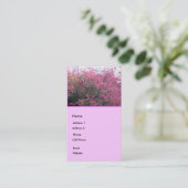 Rosa Blumen Visitenkarte (Stehend Vorderseite)