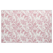 Rosa Blumen-Zweig-Toile-Muster Stoff (Fat Quarter (45,7 x 55,9 cm))
