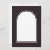 Rosa Blumenarche Einladung (Rückseite)