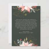 Rosa Blumenarche Joyful Drei Fotos Weihnachten (Rückseite)