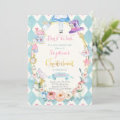 Rosa Blumenausrichtung In einem der Niederlande Ge Einladung (Stehend Vorderseite)