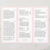 Rosa Blumenbeauty Girl Wellness-Center Salon TriFo (Rückseite)