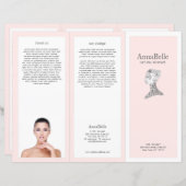 Rosa Blumenbeauty Girl Wellness-Center Salon TriFo (Vorne/Hinten)