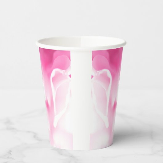 Rosa Blumenbecher Pappbecher (Links)