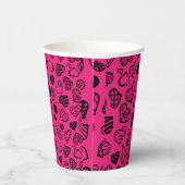 rosa Blumenbecher Pappbecher (Rechts)