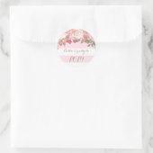 Rosa Blumenbeet zum Pop Baby Shower Stickers (Tasche)