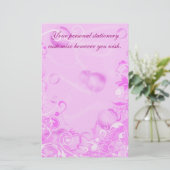 Rosa Blumenbeständigkeit, Vorlage Briefpapier (Stehend Vorderseite)