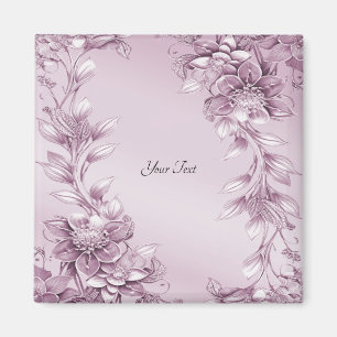 Rosa Blumenblatt-Magnet Magnet