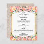 Rosa Blumenblätter für Hochzeiten Rustikal (Vorne/Hinten)