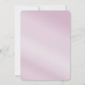 Rosa Blumenblätterdinner Probe Einladung (Rückseite)