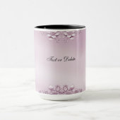 Rosa Blumenblätterung Tasse (Zentrum)