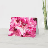 Rosa Blumenblicke - Personalisierte Muttertagskart Karte (Vorderseite)