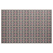 rosa Blumenblock Wiederholmuster Stoff (Fat Quarter (45,7 x 55,9 cm))