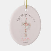 Rosa Blumenblume Keramik Ornament (Rechts)