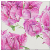 Rosa Blumenbougainvillea Aquarellmuster Stoff (Nahaufnahme)