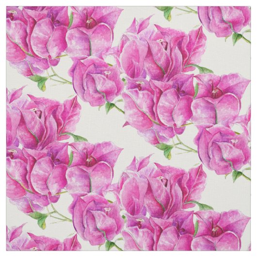Rosa Blumenbougainvillea Aquarellmuster Stoff (Muster)