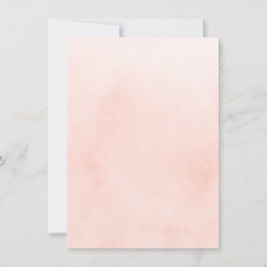 Rosa Blumenbrunch Bubble Brautparty Einladung (Rückseite)