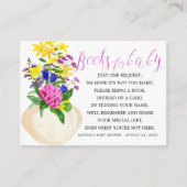 Rosa Blumenbuchanfrage Kinderdusche Enclosu Begleitkarte (Vorderseite)