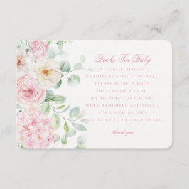 Rosa Blumenbücher für Baby in Bloom Hydrangea Begleitkarte