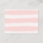 Rosa Blumenbücher für Babybuchanfragen Begleitkarte (Rückseite)