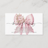 Rosa Blumenbücher Kinderdusche Bücher für Kinder Begleitkarte (Vorderseite)